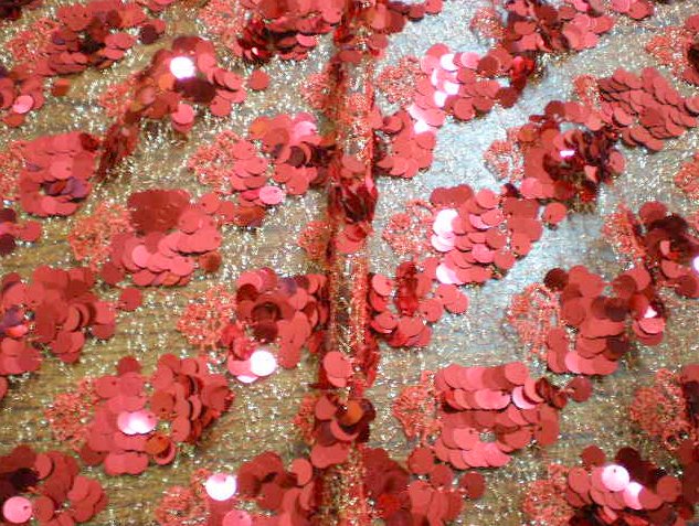 5.Red Spangle Dangle Sequins